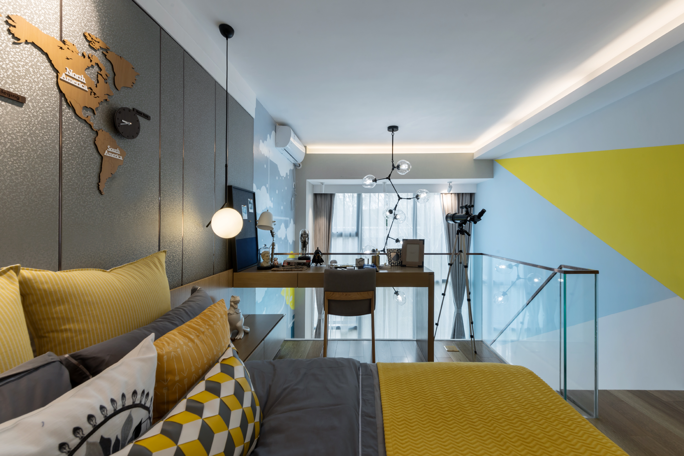 龍湖九里晴川-現(xiàn)代簡約-臥室設計效果圖