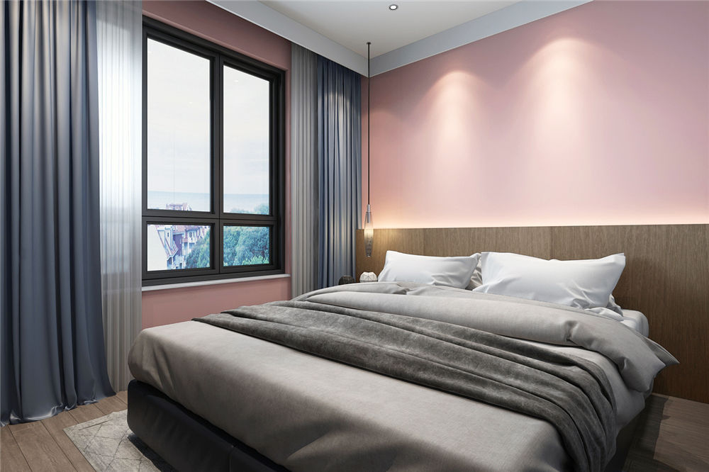 龍湖九里晴川-現(xiàn)代簡約-臥室設計效果圖