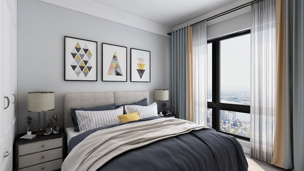 龍湖九里晴川-現(xiàn)代簡約-臥室設(shè)計(jì)效果圖